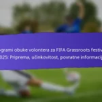 Utjecaj sponzorstva na FIFA Grassroots festivale 2025: Financiranje, Vidljivost, Ishodi