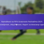 Kulturna reprezentacija na FIFA Grassroots festivalima 2025: Lokalne tradicije, Aktivnosti, Prikazi